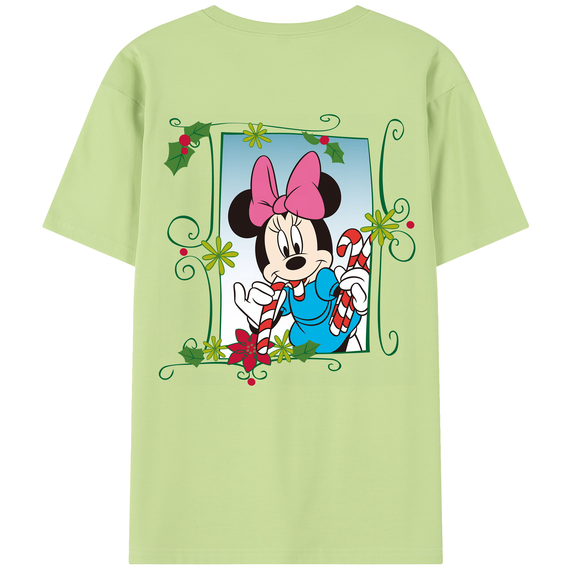 （画像用） ミッキーマウス Mickey Mouse 綿100％半袖Tシャツ（背面プリント）